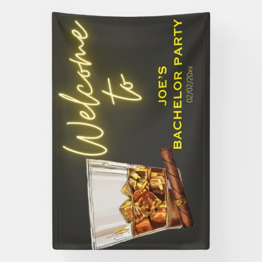 Grappig vrijgezellenfeest  spandoek (Verticaal)