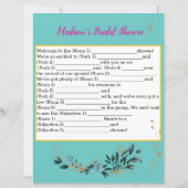 Grappig Vrijgezellenfeest spel 🎉 Ad-Lib (Achterkant)