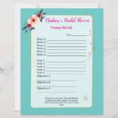 Grappig Vrijgezellenfeest spel 🎉 Ad-Lib (Voorkant)