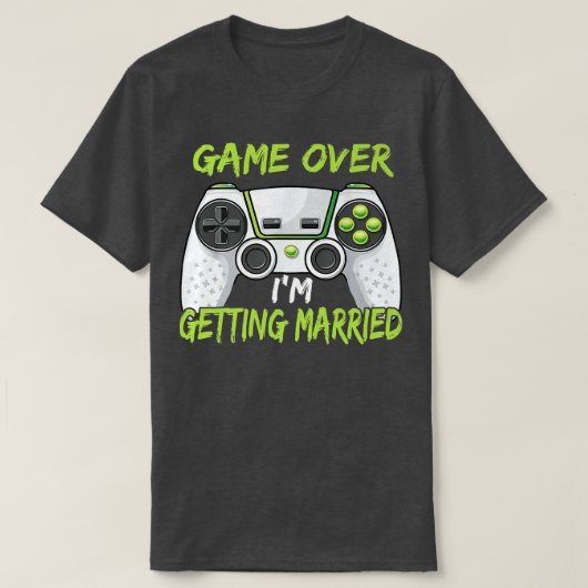 Grappig vrijgezellenfeest spel is voorbij ik ga tr t-shirt (Design voorkant)
