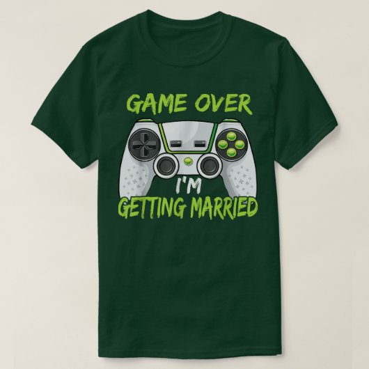 Grappig vrijgezellenfeest spel is voorbij ik ga tr t-shirt (Design voorkant)