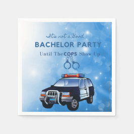 Grappig vrijgezellenfeest tot de politie komt opda servet