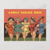 Grappig vrijgezellenfeest, vrijgezellenfeest, hen. uitnodiging briefkaart (Voorkant)