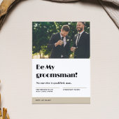 Grappig vrijgezellenfeest wordt mijn groomsman voo kaart