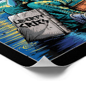 Grappig Vrijheidsbeeld huilt, Van Gogh Sterrenbeel Poster (Hoek)