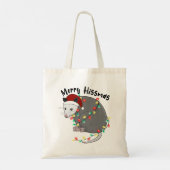 Grappig vrolijk Hissmas Opossum Tote Bag (Achterkant)