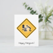 Grappig vrolijk kater briefkaart (Staand voorkant)