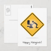 Grappig vrolijk kater briefkaart (Voorkant / Achterkant)