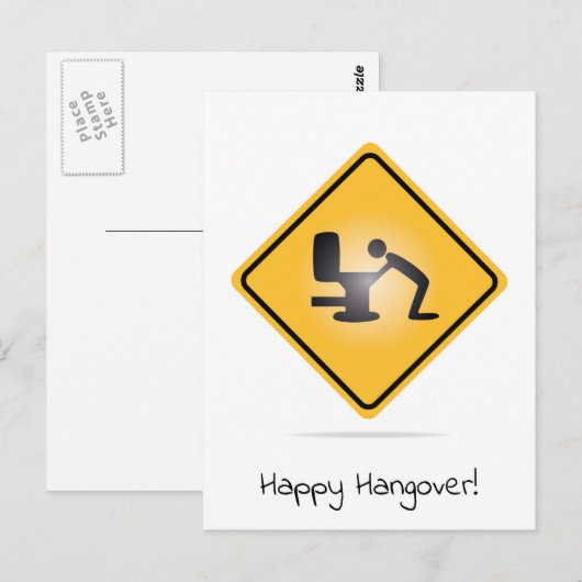 Grappig vrolijk kater briefkaart (Voorkant / Achterkant)