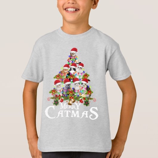 Grappig Vrolijk Kerstboom verlichting Kerstcadeau  T-shirt (Voorkant)
