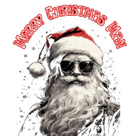 Grappig vrolijk kerstfeest kaart