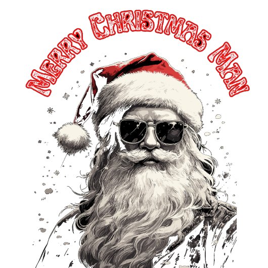 Grappig vrolijk kerstfeest kaart