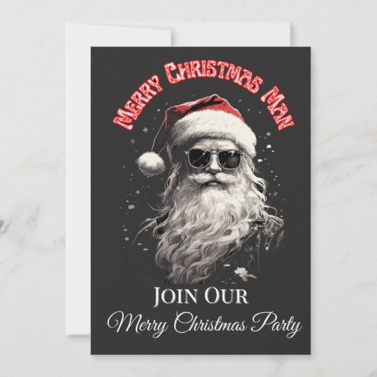 Grappig vrolijk kerstfeest kaart (Voorkant)