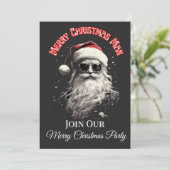 Grappig vrolijk kerstfeest kaart (Staand voorkant)