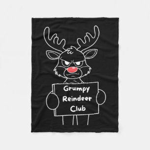 Grappig Vrolijk Kerstfeest Mpy Rendier Club Feeste Fleece Deken
