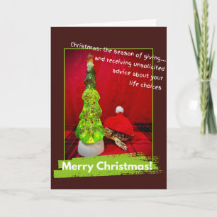 Grappig Vrolijk Kerstfeest Ongevraagd Advies Schil Kaart