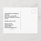 Grappig vrolijk kerstfeest Sinterklaas op het stra Uitnodiging Briefkaart (Achterkant)