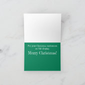 Grappig Vrolijk Kerstgans Wenskaart Kaart (Binnen)