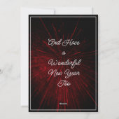 Grappig Vrolijk Kerstgroet Naughty Santa Theme Feestdagenkaart (Achterkant)