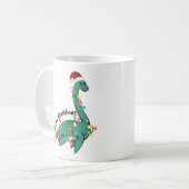 Grappig Vrolijk Kerstmis Lochness Monster Koffiemok (Voorkant links)