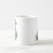 Grappig Vrolijk Kerstmis Lochness Monster Koffiemok (Center)