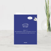 Grappig vrolijk verjaardagskaartje van cat kat kit kaart (Achterkant)