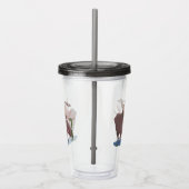 Grappig vrolijke cartoon illustratie acryl drinkbeker (Rechts)