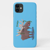 Grappig vrolijke cartoon illustratie Case-Mate iPhone case (Achterkant)