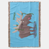 Grappig vrolijke cartoon illustratie deken (Voorkant Verticaal)