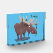 Grappig vrolijke cartoon illustratie fotoblokken (Links)