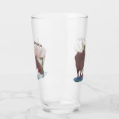 Grappig vrolijke cartoon illustratie glas (Links)