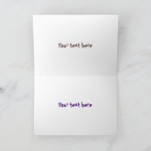 Grappig vrolijke cartoon illustratie kaart (Binnen)