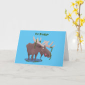 Grappig vrolijke cartoon illustratie kaart (Gele Bloem)