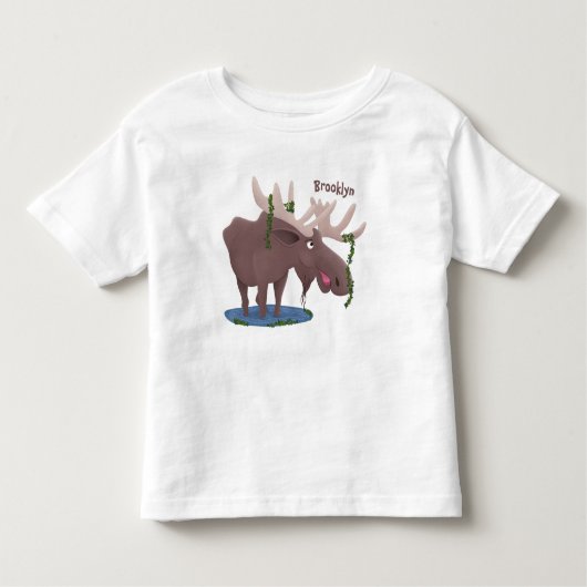 Grappig vrolijke cartoon illustratie kinder shirts (Voorkant)