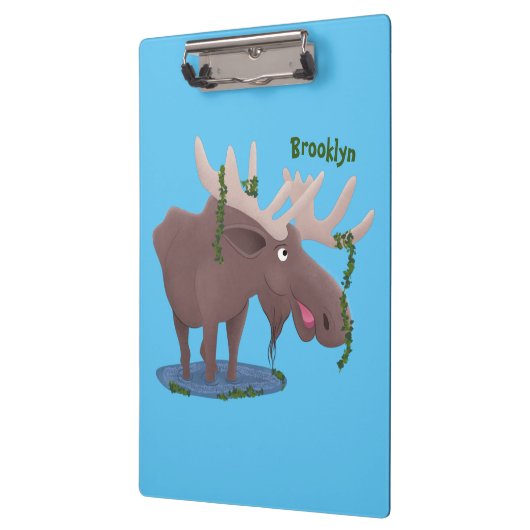 Grappig vrolijke cartoon illustratie klembord (Links)