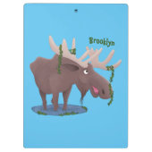 Grappig vrolijke cartoon illustratie klembord (Achterkant)