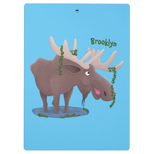 Grappig vrolijke cartoon illustratie klembord (Achterkant)