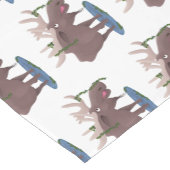 Grappig vrolijke cartoon illustratie korte tafelloper (Hoek)