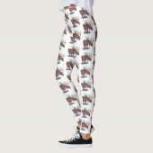 Grappig vrolijke cartoon illustratie leggings (Links)