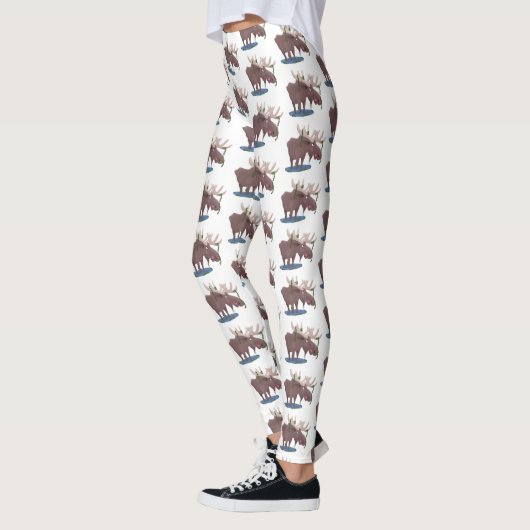 Grappig vrolijke cartoon illustratie leggings (Links)