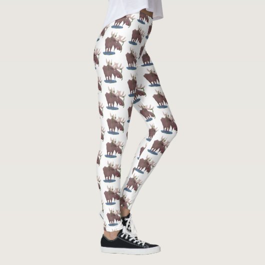 Grappig vrolijke cartoon illustratie leggings (Rechts)