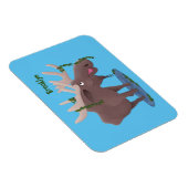 Grappig vrolijke cartoon illustratie magneet (Rechterzijde)