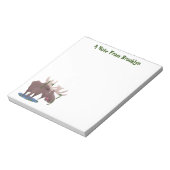 Grappig vrolijke cartoon illustratie notitieblok (Linkerzijde)