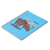 Grappig vrolijke cartoon illustratie notitieboek (Linkerzijde)