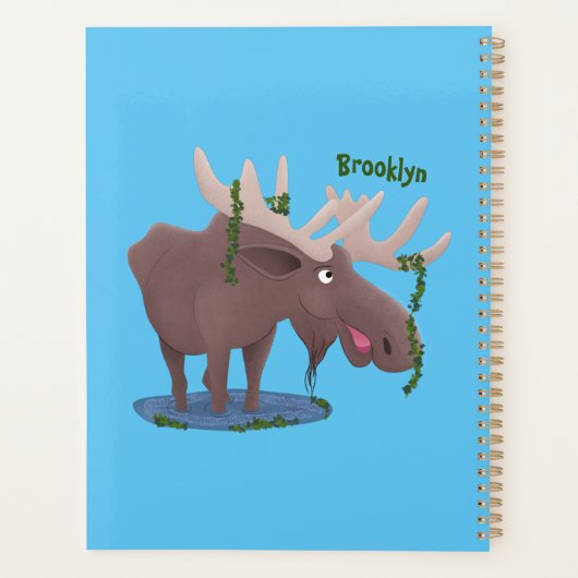 Grappig vrolijke cartoon illustratie planner (Achterkant)