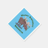 Grappig vrolijke cartoon illustratie servetten (Hoek)