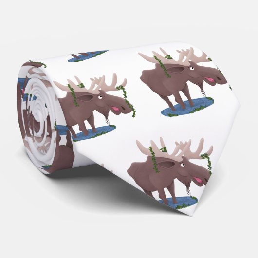 Grappig vrolijke cartoon illustratie stropdas (Opgerold)