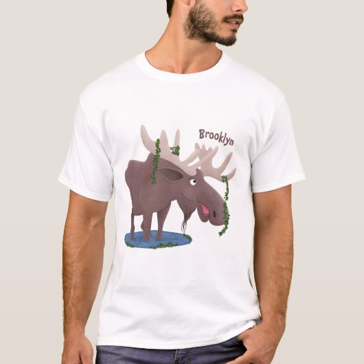 Grappig vrolijke cartoon illustratie t-shirt (Voorkant)