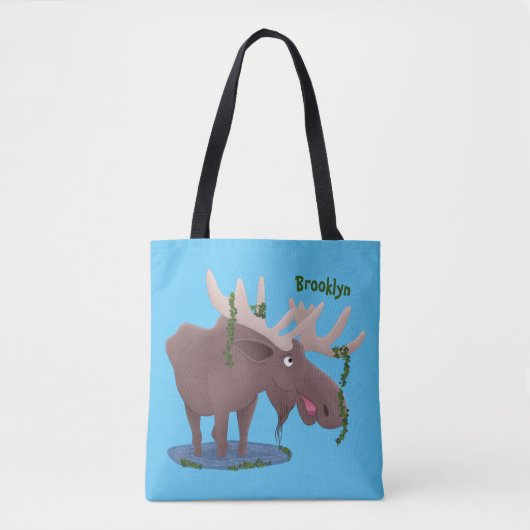 Grappig vrolijke cartoon illustratie tote bag (Voorkant)