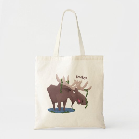 Grappig vrolijke cartoon illustratie tote bag (Voorkant)